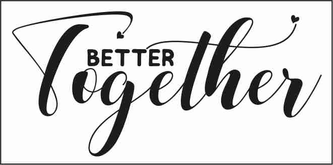 Quelle: istockphoto. com, Urheber: Regina Tolgyesi, Bild: Besser zusammen - positiver handschriftlicher Text; Nutzungsrechte erworben durch 1155PM consultants GmbH